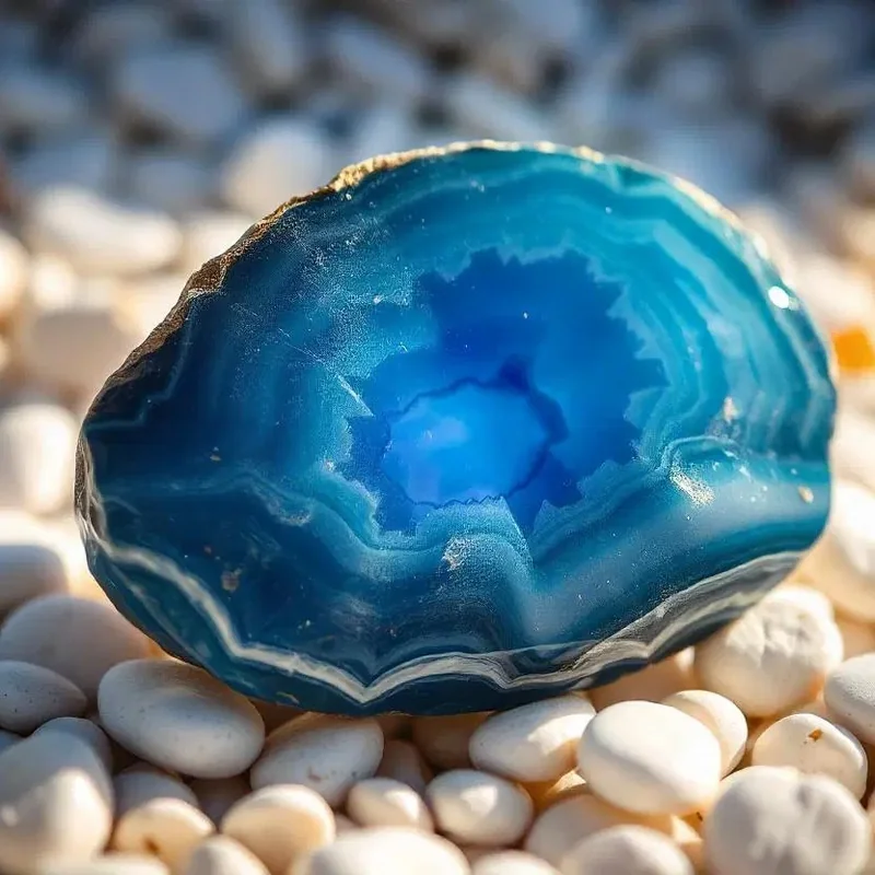 Agate natural stone close-up